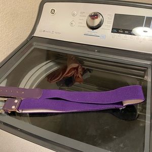 Youth purple baseball belt